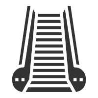 Icon of escalator